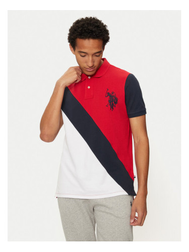 U.S. Polo Assn. Тениска с яка и копчета MUP3628 Цветен Regular Fit