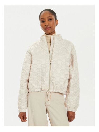 TWINSET Преходно яке 242TP2021 Екрю Relaxed Fit