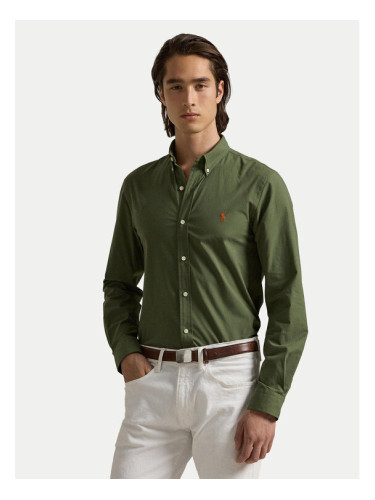 Polo Ralph Lauren Риза 710929349005 Зелен Custom Fit