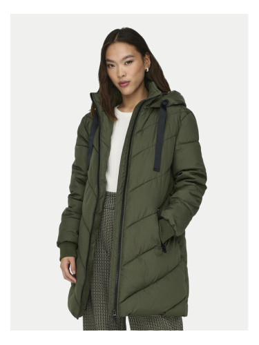 JDY Зимно палто Skylar 15207784 Зелен Regular Fit
