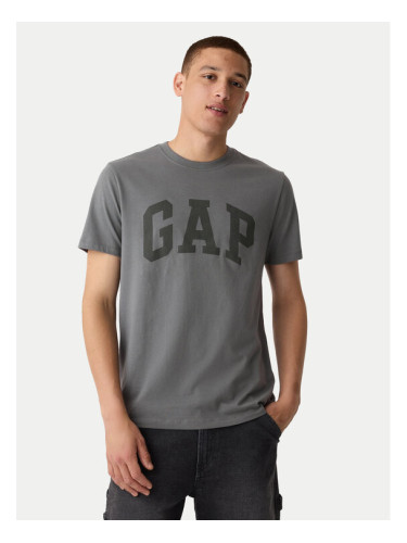 Gap Тишърт 856659-12 Сив Regular Fit