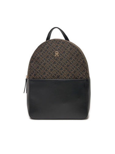 Tommy Hilfiger Раница Th Jacquard Backpack AW0AW17074 Черен