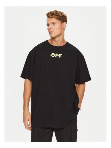 Off-White Тишърт OMAA038F22JER0071001 Черен Regular Fit