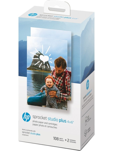 HP Sprocket Studio Plus cartridge Фото хартия