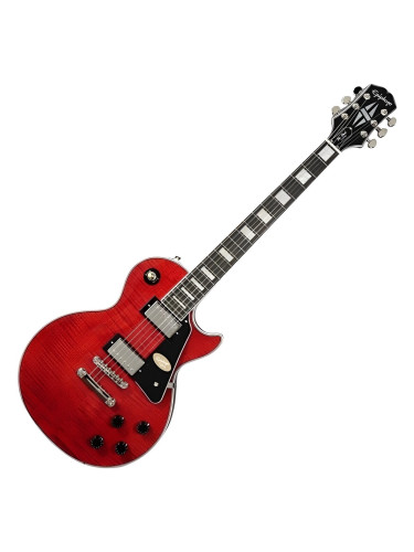 Epiphone Les Paul Custom Figured Transparent Red Електрическа китара