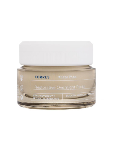 Korres White Pine Restorative Overnight Facial Cream Нощен крем за лице за жени 40 ml увредена кутия