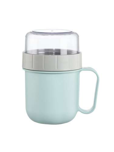 Купа за зърнени храни Xavax To Go, 2 отделения, 500 + 200 ml, пастелно