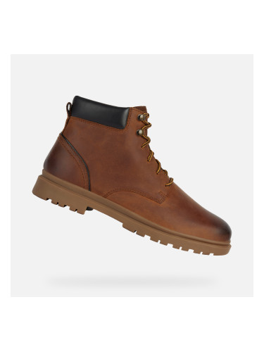 Brown men's ankle shoes Geox Andalo - Men's