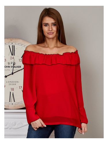 Blouse-MI-BZ-17322.17-red