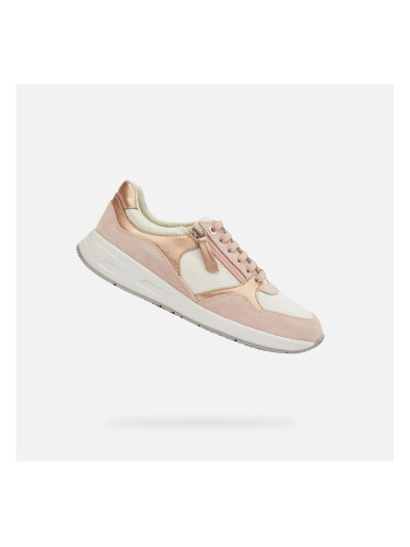 Light pink women's sneakers Geox Bulmya - Women's