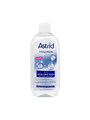 Astrid Hyaluron 3in1 Micellar Water Мицеларна вода за жени 400 ml