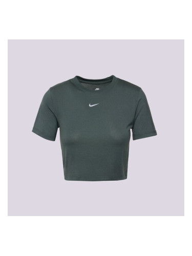 Nike Топ W Nsw Essntl Slm Crp дамски Дрехи Тениски FB2873-338 Зелен