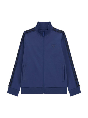 Детски спортен суитшърт в тъмносин цвят и кант Guess