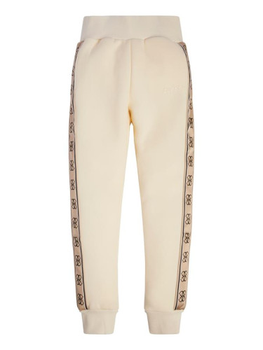 Детско спортно долнище в цвят ванилия за момиче Guess