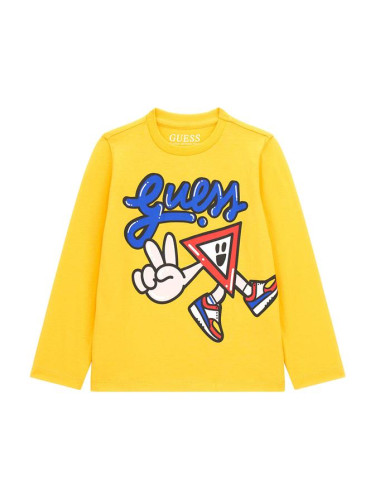 Бебешка блуза с цветна щампа Guess