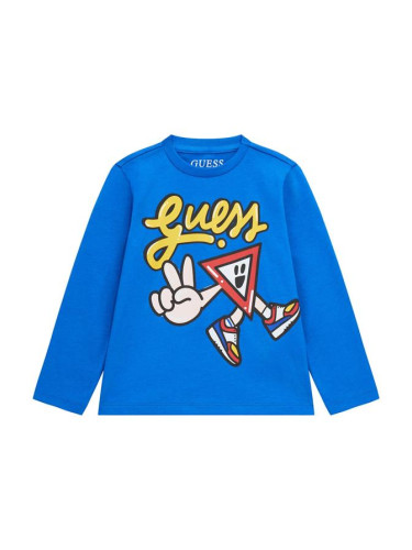 Бебешка блуза с цветна щампа Guess