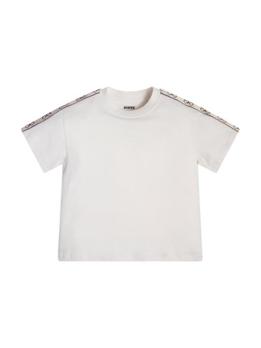 Детска блуза в цвят ванилия Guess