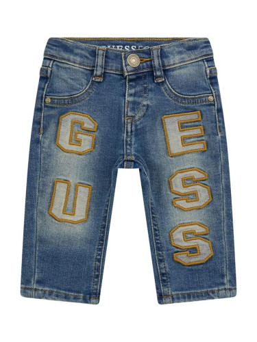 Бебешки дънки с бродирано лого Guess