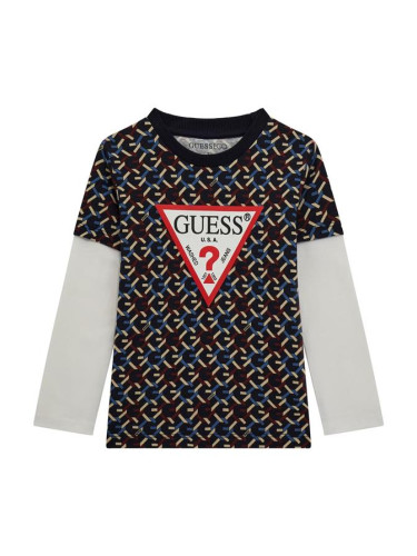 Детска блуза с графичен дизайн и лого  Guess