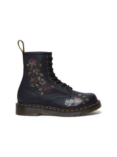 Кожени кубинки Dr. Martens 1460 в черно с равна подметка DM32070001