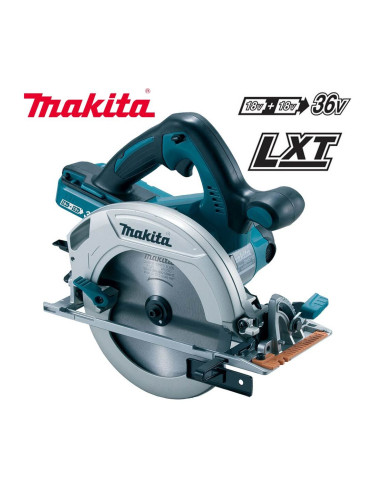 Циркуляр акумулаторен, ръчен, Makita DHS710Z, 18+18V, LXT, 190 мм
