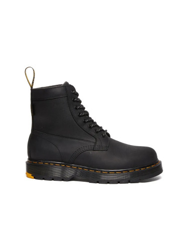 Кожени кубинки Dr. Martens 1460 Trinity в черно с равна подметка с изолация DM31190001