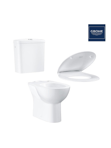 Комплект свободностояща тоалетна чиния GROHE Bau Ceramic на промо цена