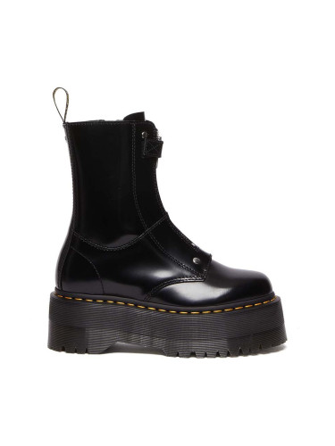 Кожени боти Dr. Martens Jetta Hi Max в черно с платформа DM30976001