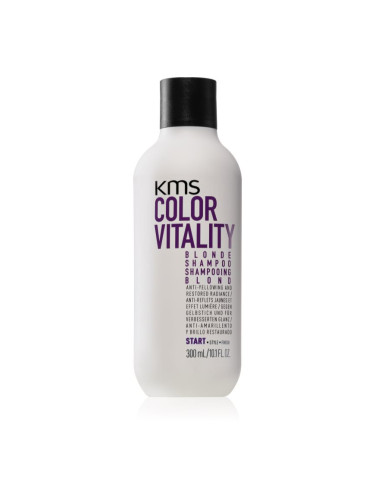 KMS Color Vitality Blonde Shampoo подхранващ шампоан за блонд коса и коса с кичури 300 мл.