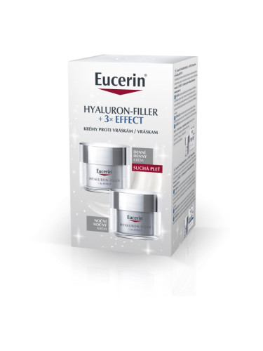 Eucerin Hyaluron-Filler + 3x Effect изгодна опаковка против бръчки