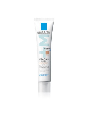 La Roche-Posay Effaclar DUO+M Unifiant лек тониращ крем с хидратиращ ефект цвят Medium 40 мл.