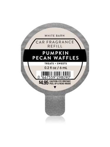 Bath & Body Works Pumpkin Pecan Waffles aроматизатор за автомобил пълнител 6 мл.