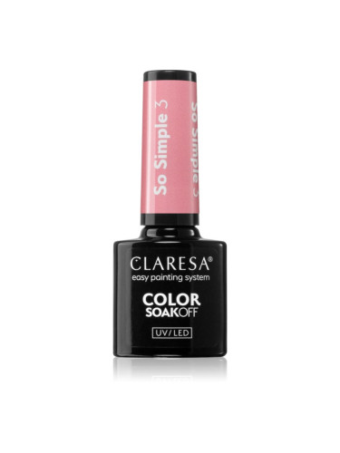 Claresa SoakOff UV/LED Color So Simple гел лак за нокти цвят 3 5 гр.