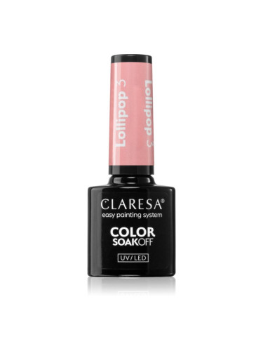 Claresa SoakOff UV/LED Color Lollipop гел лак за нокти цвят 3 5 гр.