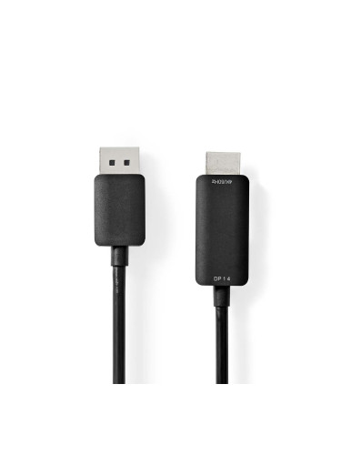 DisplayPort кабел, DisplayPort-HDMI, 2m, черен, 4K 60Hz, NEDIS