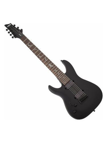 Schecter Damien-7 Left Handed Satin Black Електрическа китара