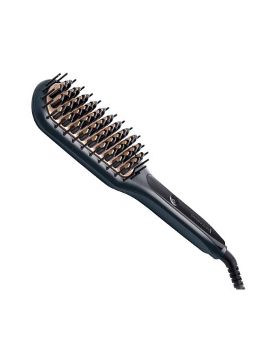 Четка за изправяне на коса Remington CB7400 Straight Brush, 230 C, 3 нива, Керамично покритие, Черен