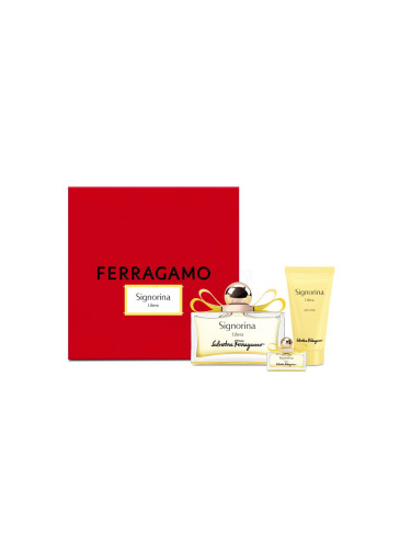 Ferragamo Signorina Libera Подаръчен комплект EDP 100 ml + лосион за тяло 50 ml + EDP 5 ml