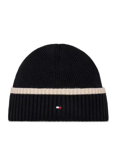 Шапка Tommy Hilfiger Block Flag Short Beanie AM0AM12030 Черен