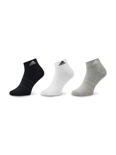 Чорапи къси унисекс adidas Thin and Light Ankle Socks 3 Pairs IC1283 Сив