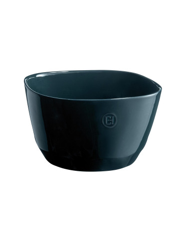 Квадратна керамична купа за салата EMILE HENRY Salad Bowl L - 26 х 26 см - тъмнозелена