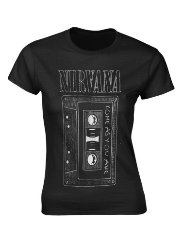 Nirvana Риза As You Are Tape Womens Black M