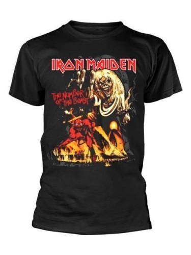 Iron Maiden Риза Number Of The Beast Graphic Unisex Black 2XL