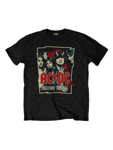 AC/DC Риза Highway To Hell Sketch Unisex Black 2XL