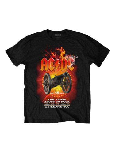 AC/DC Риза FTATR 40th Flaming Unisex Black M