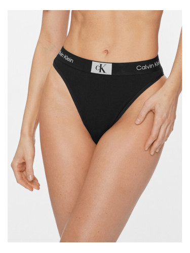 Calvin Klein Underwear Дамски бикини тип бразилиана High Waist Brazilian 000QF7223E Черен