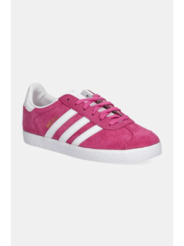 Детски велурени маратонки adidas Originals GAZELLE в розово IF9801