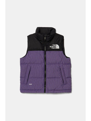 Детски пухен елек The North Face TEEN 1996 RETRO NUPTSE VEST в лилаво NF0A8A4B6KO1