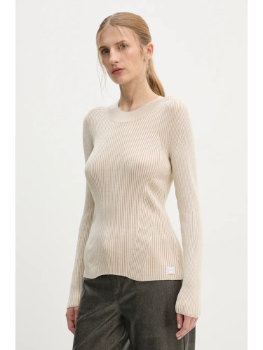 Пуловер G-Star дамски в бежово от лека материя D25310-D767