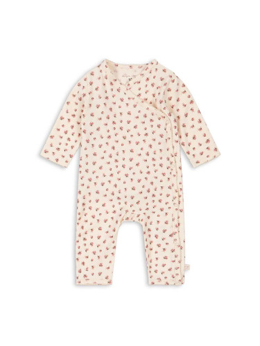 Бебешки къс гащеризон Konges Sløjd BASIC NEWBORN ONESIE GOTS KS101415